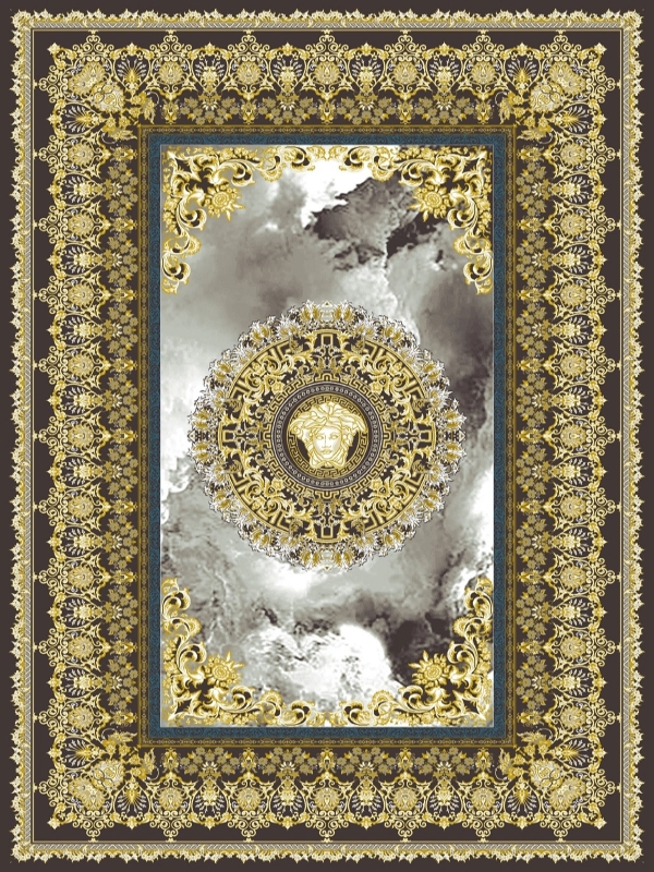 فرش 700 شانه وینتیج طلاکوب کد 5362 فردین